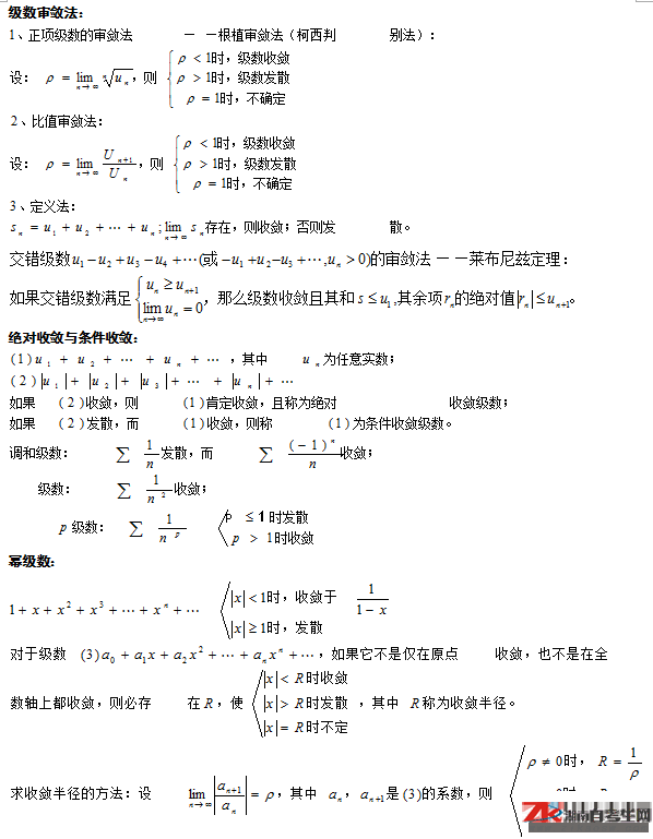 2019年成人高考专升本高数考点精选(1)